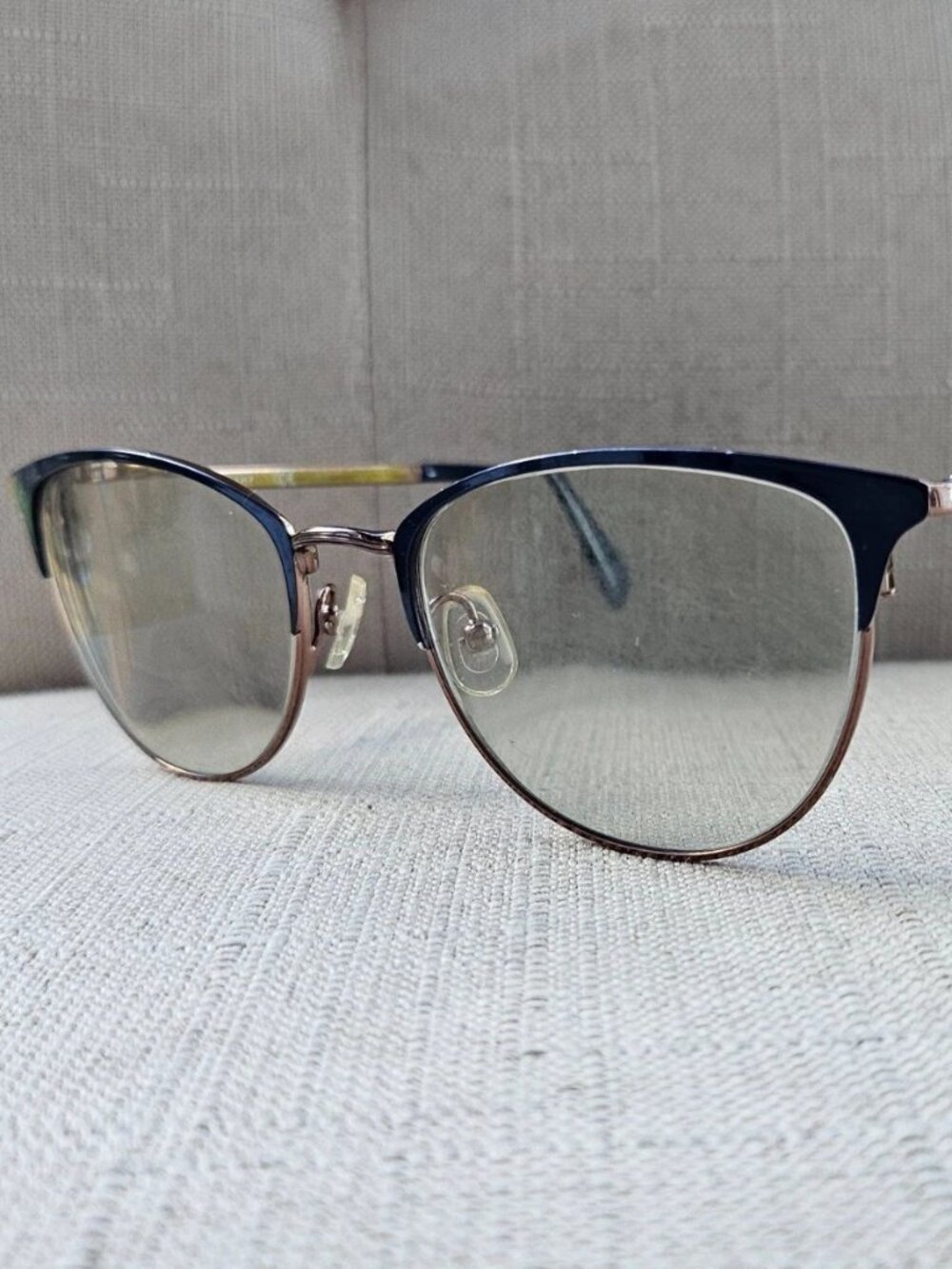 Longchamp Women Eyeglasses Frame LO2120 Dark Blue/Bronze Tone Eyewear Glasses